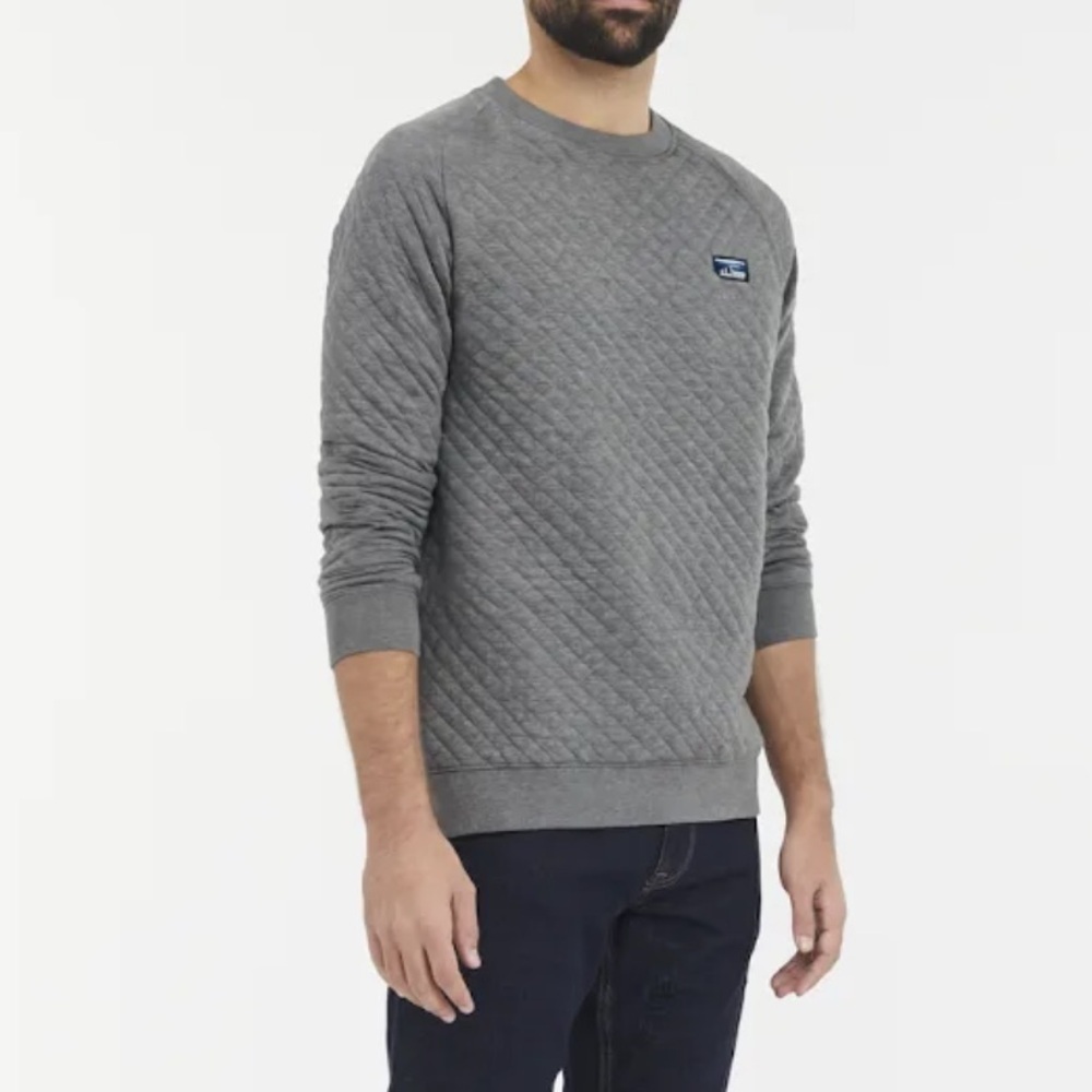 L.L. Bean Men’s Quilted Crewneck Sweatshirt